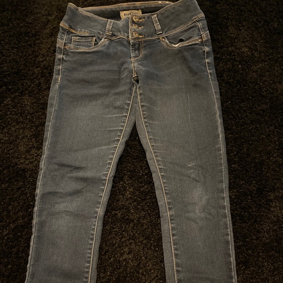 blue spice padded jeans